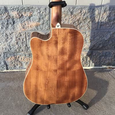 Washburn Heritage Series HD10SCE12 12-String Acoustic/Electric Dreadnought Cutaway Guitar 2010s - Natural image 5