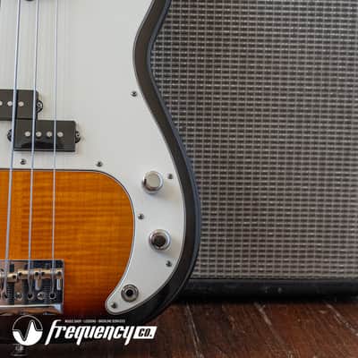 Fender Select Precision Bass in a Two Tone Sunburst wit a Flamed Maple Top and Fretboard - 2012 image 4