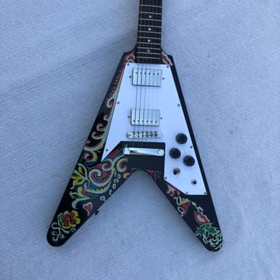 Electric Guitar V Style, Mahogany Body, Maple Neck, 22 Frets Rosewood Fingerboard, Custom Finish image 1