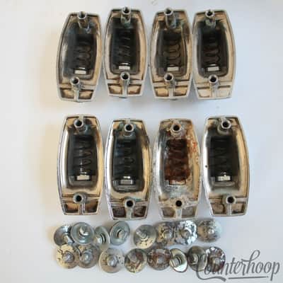 *Ludwig 8x Tom Drum Lugs Set Chrome 1 11/16" Standard Model Vintage 70s Rockers image 2