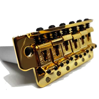 Fender® Vintage style strat bridge assembly Gold 005-3275-000 image 3