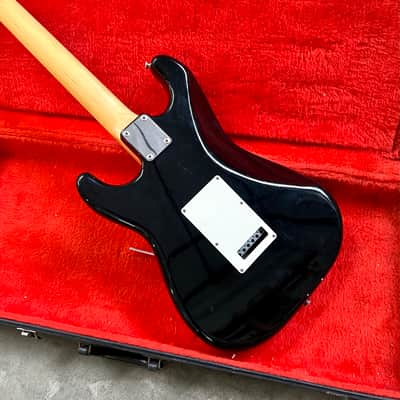 Fender E Serial Contemporary Squier Stratocaster c 1985 Black MIJ Japan strat Floyd rose fujigen image 11