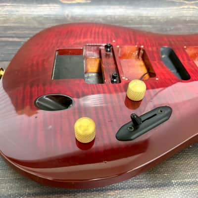 1993 Ibanez S540FM Body Mahogany Transparent Red Made in Japan image 4