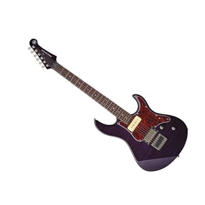 Yamaha Pacifica 6-String Right-Handed Electric Guitar with Solid Alder Body, Rosewood Fingerboard, Flamed Maple Top, and Maple Neck with Tinted Finish (Translucent Purple) image 4