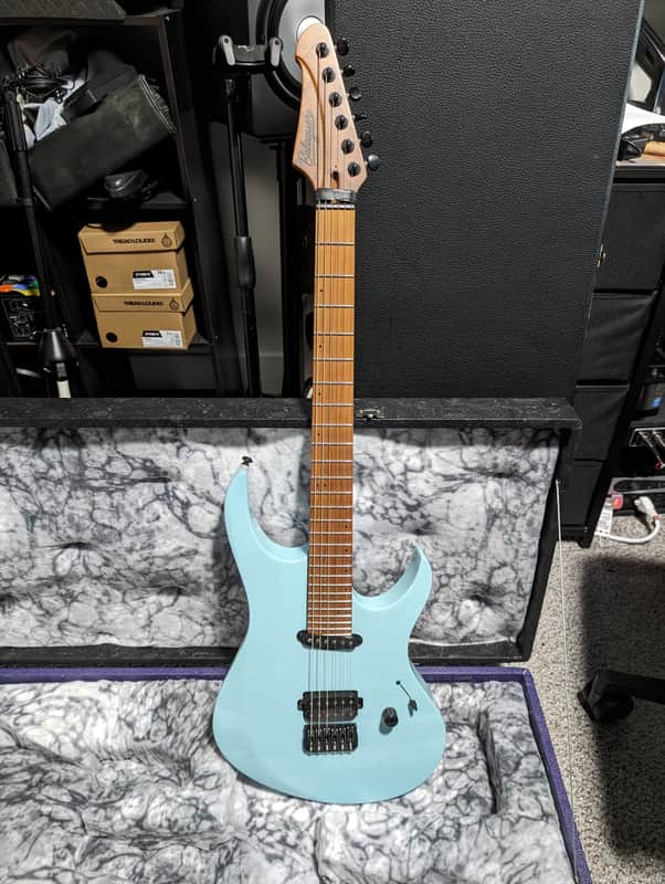 Balaguer Diablo Retro 27-fret 2023 - Cerulean Blue image 1