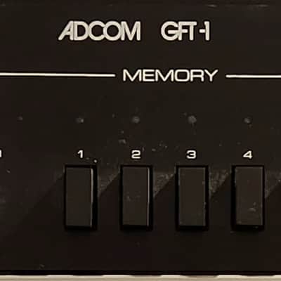 Adcom Adcom GFT-1/GFT-1 vintage AM/FM stereo tuner 80s  - Black image 1