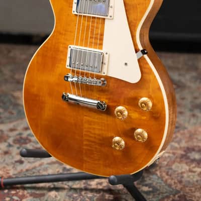 Gibson Les Paul Standard 50s Figured Top Electric Guitar - Honey Amber with Hardshell Case image 4