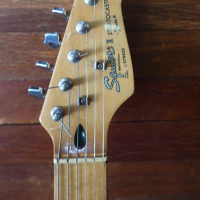 Vintage 1989-91 Fender Squier II (MIK) Stratocaster Guitar Good Condition Black Made In Korea image 4