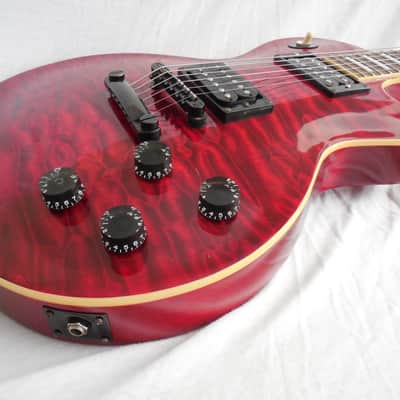 Epiphone Les Paul Classic Quilt Top 1999 Trans Red, HSC image 1