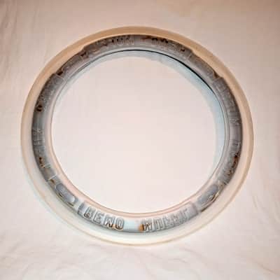 REMO VINTAGE 16" FLOOR TOM MUFFL - White plastic black foam - FREE SHIP TO C-USA! image 3