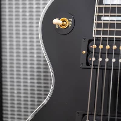 2012 Gibson Custom Les Paul Custom - in Black Ebony & Gold image 8