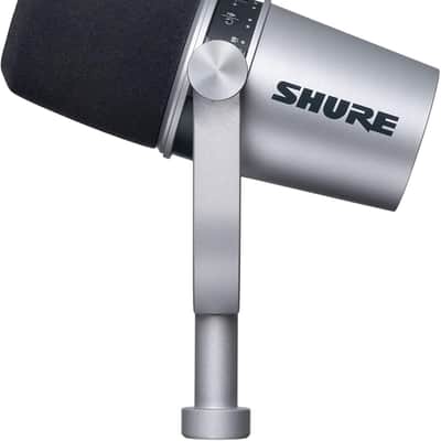 Shure MV7-S Podcast Microphone, Silver image 2