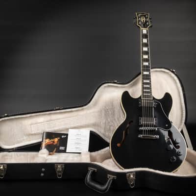 2013 Gibson Memphis Midtown Custom - Ebony | USA Semi-Hollow Block Inlays Burstbucker Humbucker Pickups 3.98kg | CoA OHSC image 1