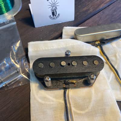 General Vintage Tone 1960s Telecaster pickup set hand wound Heavy formvar with RWRP middle position image 1