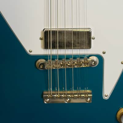 Used Gibson Custom Shop 1965 Non-Reverse Firebird XII - Biscay Aqua w/OHSC image 4