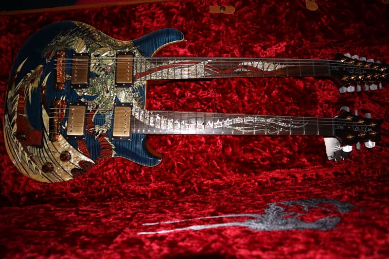 PRS Paul Reed Smith 20th Anniversary Dragon Doubleneck Whale Blue image 1