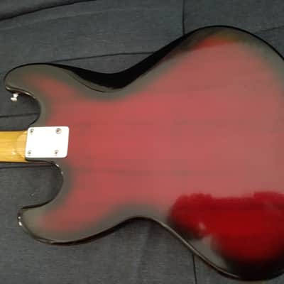 VINTAGE JAPAN BASS GUITAR REGENT MATSUMUKO JAPAN Red Burst image 5