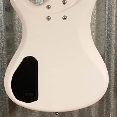 Warwick RockBass Corvette Basic Active 5 String Bass Solid White Gloss & Bag #2621 image 9