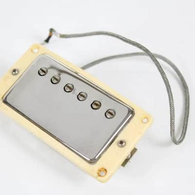 1985 Vintage Gibson Tim Shaw PAF Humbucker ~NECK~ Pickup Chrome USA PAT NO 1980s image 2