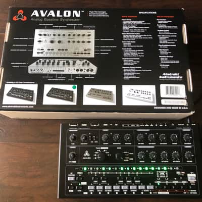 Abstrakt Instruments Avalon Analog Bassline Acid Synthesizer Custom Black Green TB-303 clone synth image 1