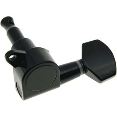 Left Handed Black Guitar Tuning Keys Lefty Tuners Machine Heads for Strat Tele image 2