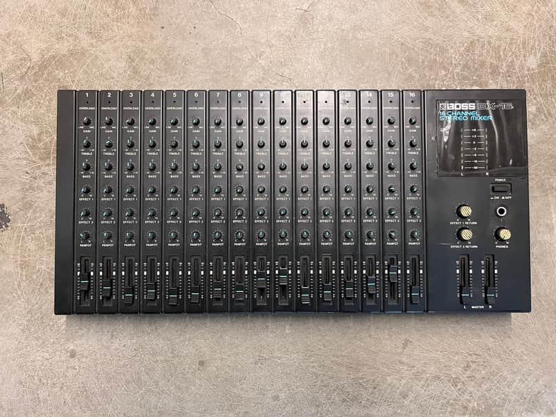 Boss BX-16 16-Channel Stereo Mixer 1980s - Black image 1