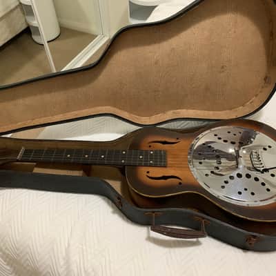 Wayne Amplyphone Guitar Resonator 1930’s/1940’s Brown/black image 2