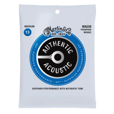 MA550 AUTHENTIC SP 92/8 Phosphore Bronze Medium 13/56 Martin Strings image 2