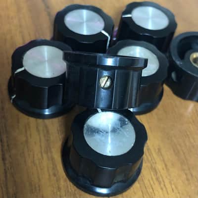 Set of 7x Vintage 1970's 1/4' amplifier  control  knobs image 4