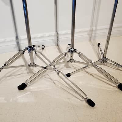 3 Vtg 1960's-1970's PEARL DRUM Cymbal Stands - For the Lightweight Player - Ultra Clean image 4