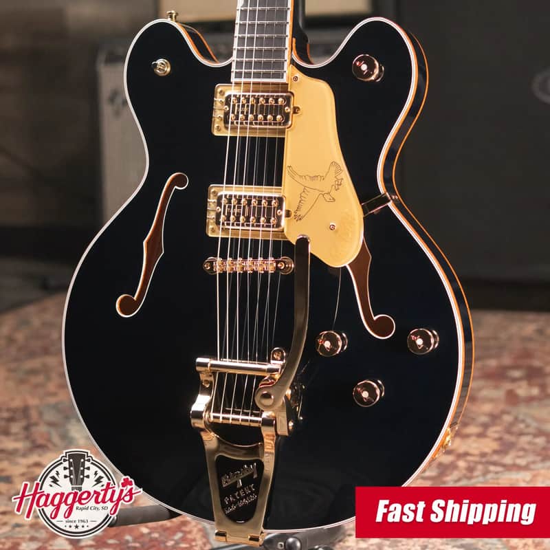 Gretsch Falcon Center Block LTD Electric Guitar with String-Thru Bigsby - Midnight Sapphire with Hardshell Case image 1