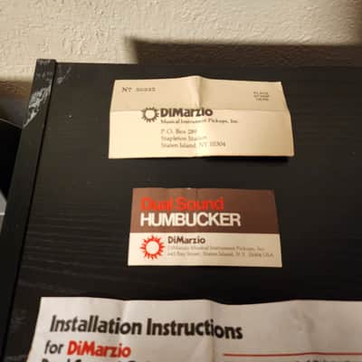 DiMarzio Dual Humbucker Paperwork w/ Vintage Sticker / Free Shipping! image 5