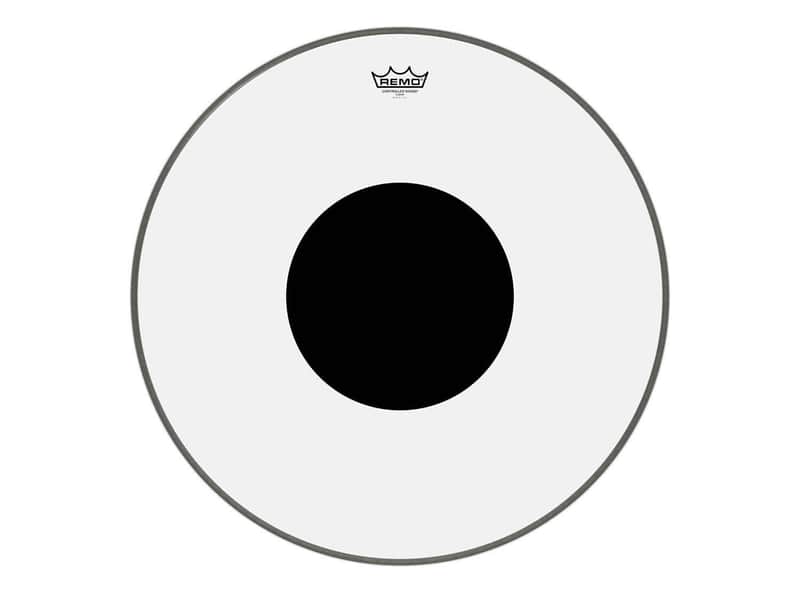 Controlled Sound Clear Black Dot Bass Drum Head 24" image 1