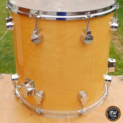 Camco Hoshino Floor Tom 16" x 16" Natural Maple EXC image 3