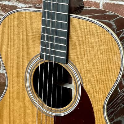 Huss and Dalton TOM-R Custom 2021 Natural, Thermo Cured Red Spruce & Indian RW (Authorized Dealer) image 6
