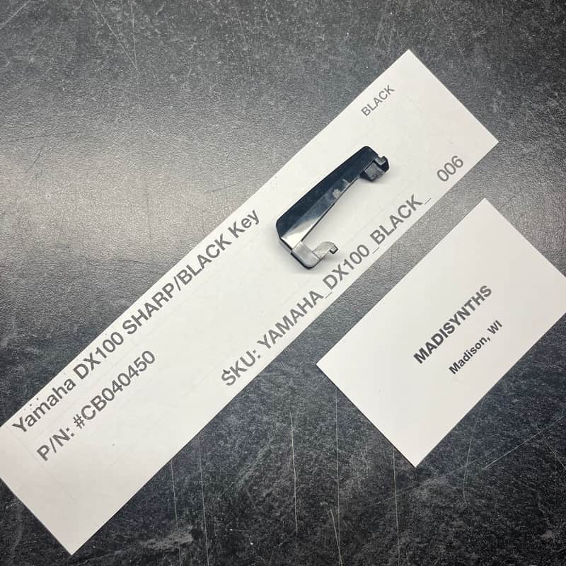 ORIGINAL Yamaha Replacement SHARP/BLACK Key (CB040450) for DX100, CS01 image 1