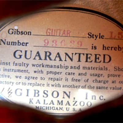 Gibson L 5 Archtop Advanced Model 1937 - Cremona image 8