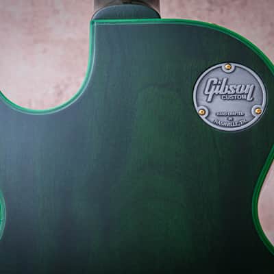 GIBSON USA Custom Shop M2M Les Paul Custom Widow "Green Widow + Ebony" (2024) image 16