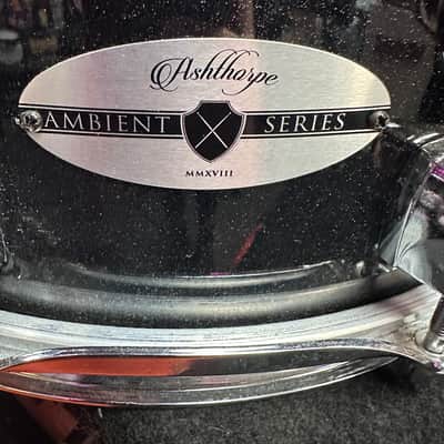 Ashthorpe 1 Ashthorpe Snare Drum Set with Remo Head (Black) - Student Beginner Kit with Stand, Padded Gig Bag, Practice Pad, Neck Strap, and Sticks image 2