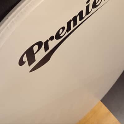 Premier 24" Bass drum head 90s-00 - White 🤍 image 3