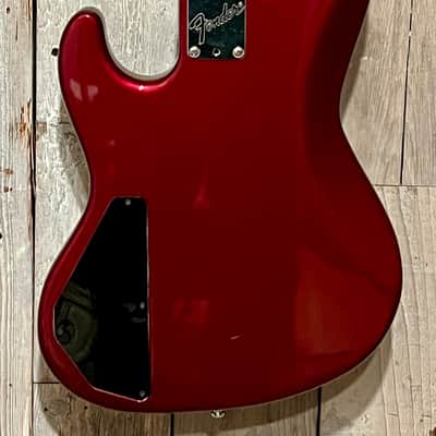 Rare 1990 Fender Jazz Bass Plus, 4 String Bass Maple Fretboard Nitro Frost Red , Includes Pro Setup & New Gig Bag Ships Fast ! image 13