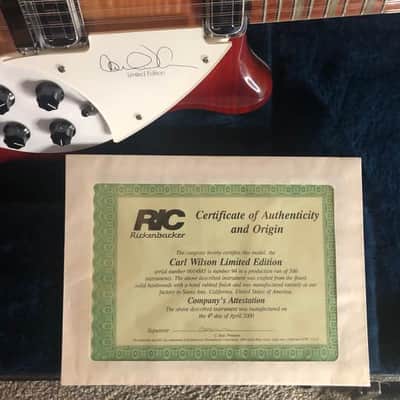 Rickenbacker 360/12CW (Carl Wilson)#94/500 -FLAME GALORE! MINTY! image 10