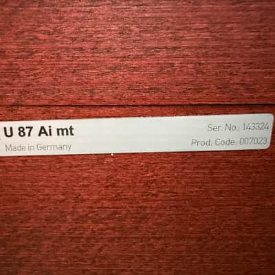 Neumann U 87 Ai mt - Matte Black - MINT MINT MINT image 6