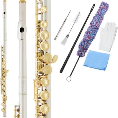 Flute Cleaner Care Cleaning Kit, Flute Cleaning Cotton Cleaning Brush, Flute Cleaning Swabs, Double End Dust Brush, Flute Cleaning Rod, Screwdriver for Flute Repairing, Cotton Gloves, Cleaning Cloth image 3