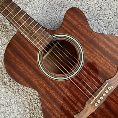 40 Inch Acoustic Electric Guitar, Mahogany Body, Rosewood Fingerboard image 3