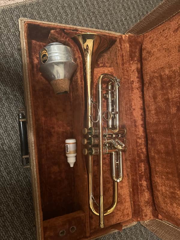 1965 F.E. Olds and Sons Fullerton CA R-10 Recording Trumpet with Original Case image 1