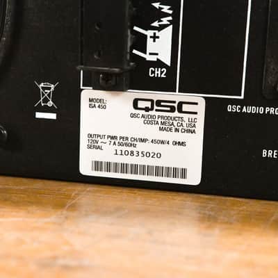 QSC ISA450 2-Channel Installation Power Amplifier CG0104R image 10