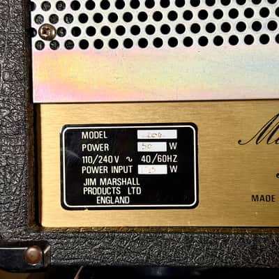 Marshall JCM 800 Lead Series Model 2204 50-Watt Master Volume Mk2 Head 1985 - Serviced image 6