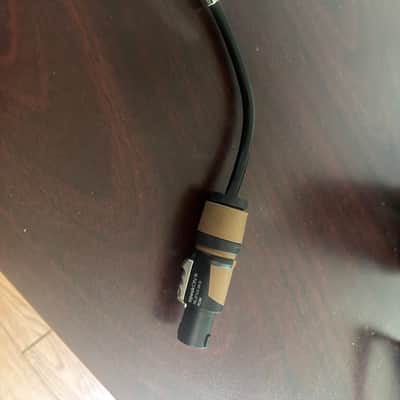 Hosa GSK-112 1/4" TS Female to Speakon Adapter Cable 2010s - Black image 1