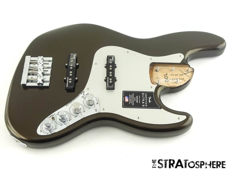 Fender American Ultra II Jazz J Bass LOADED BODY Mini-Toggle S-1 Texas Tea. image 1